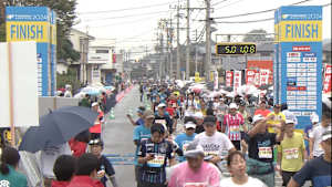 福岡マラソン2024 フィニッシュシーン【5時間台】