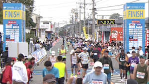 福岡マラソン2024 フィニッシュシーン【4時間台】