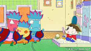 アニメ　おじゃる丸　逆さまに考えてみるでゴンス