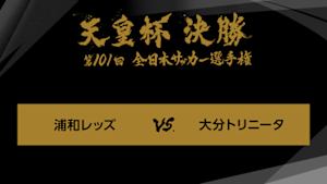 天皇杯　全日本サッカー選手権　第１０１回　決勝　浦和レッズ×大分トリニータ