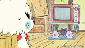 アニメ　おじゃる丸　オコリン坊　貧乏神になって貧ちゃんのママとパパをもてなす