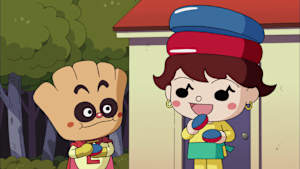 クリームパンダとカスタネットくん