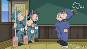アニメ　忍たま乱太郎　掃除当番のやる気の段