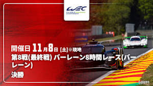【Live配信】FIA 世界耐久選手権(WEC) 2025 第8戦(最終戦) バーレーン8時間レース(バーレーン) 決勝