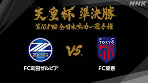 天皇杯　全日本サッカー選手権　第１０５回　準決勝　ＦＣ町田ゼルビア×ＦＣ東京