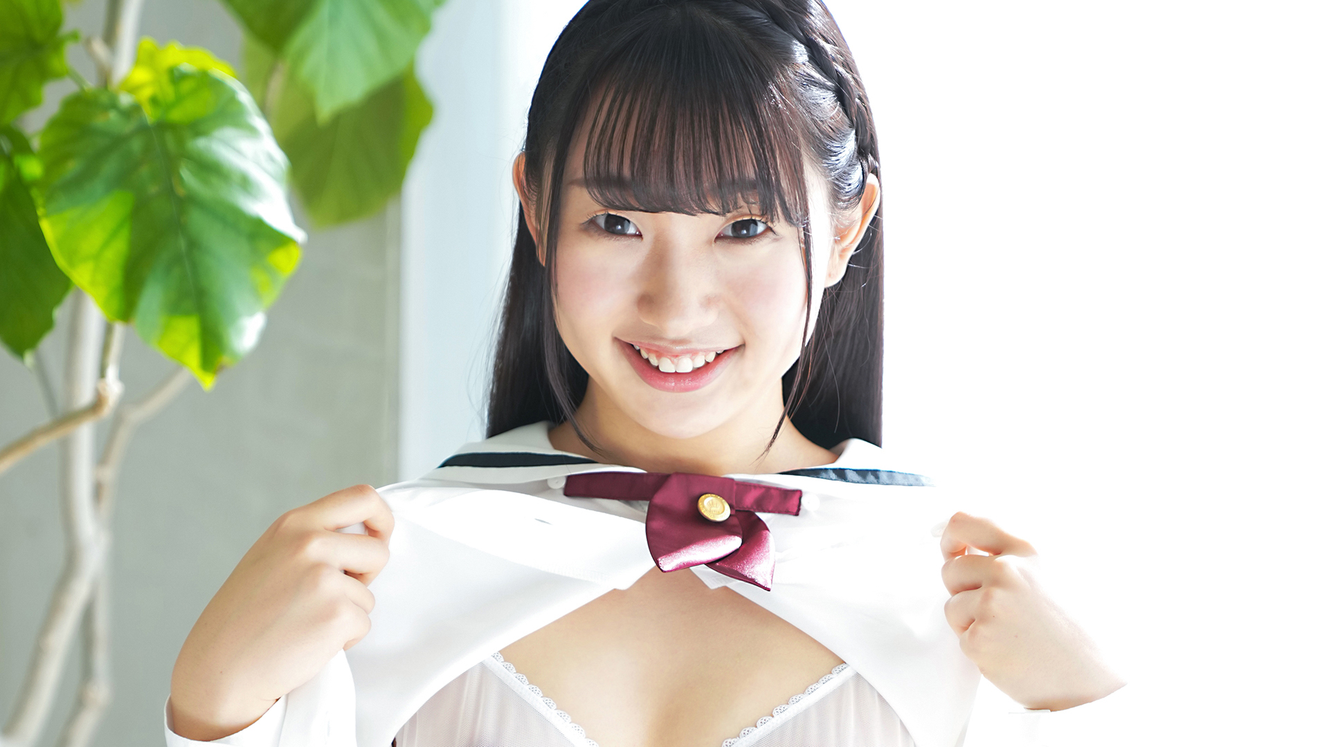 美月りん ちくぽち 奏羽音／シースルー解禁 純粋系美少女のスケスケボディとピンク乳首