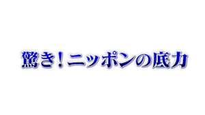驚き！ニッポンの底力
