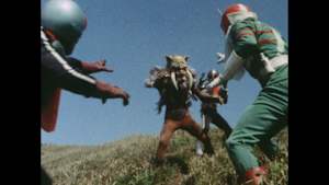 仮面ライダーV3 第34話 危機一発！キバ男爵対三人ライダー！！