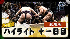 大相撲（２０２５年）　幕内の全取組　秋場所　十一日目