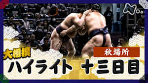 大相撲（２０２５年）　幕内の全取組　秋場所　十三日目