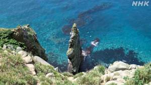 さわやか自然百景　北海道　天売島の海食崖