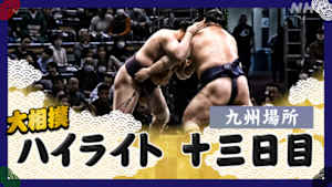 大相撲（２０２５年）　幕内の全取組　九州場所　十三日目