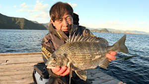 【追/見】チヌ道一直線 129 桂城湾・白浦の寒チヌに挑む
