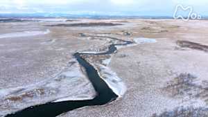さわやか自然百景　北海道　雪裡川　冬