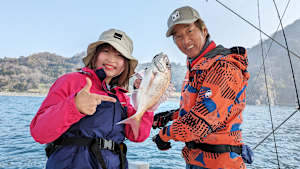 【追/見】せとうち！ツリキャス 15 ノッコミのマダイに挑戦