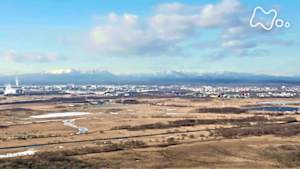 さわやか自然百景　北海道　厳冬　勇払平野
