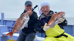 【追/見】オトコの釣りメシ 2 千葉県外房 大原沖のマダイ