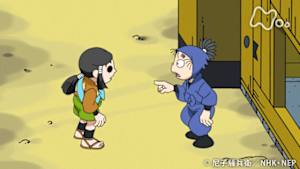 アニメ　忍たま乱太郎　ハニワくんの登校の段